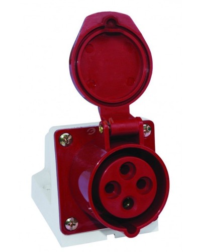 Розетка 114 стационарная 3Р+РЕ 16А 380В IP44 (SQ0602-0002). Розетка. TDM ЕLECTRIC в Абакане