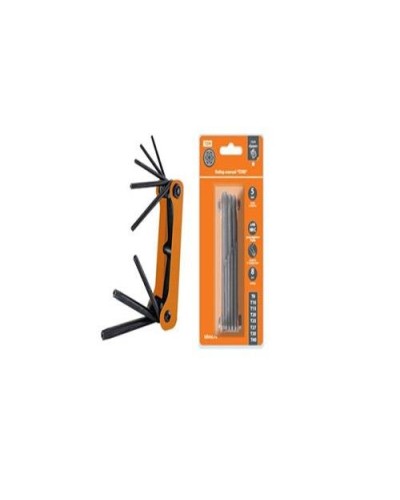 Набор ключей TORX раскладной 8шт.: T9-T40, углеродистая сталь Гранит TDM (SQ1020-0211). Набор ключей. TDM ЕLECTRIC в Абакане