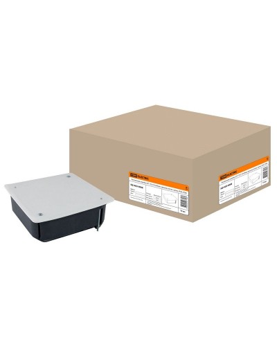 Распаячная коробка СП 115х115х45мм, крышка, метал. лапки, IP20, TDM (SQ1403-0008). Распаячная коробка СП. TDM ЕLECTRIC в Абакане