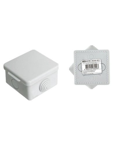 Коробка ОП 65х65х50мм, крышка, IP54, 4вх (SQ1401-0511). Распаячная коробка. TDM ЕLECTRIC в Абакане