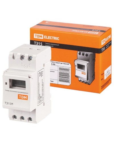 ТЭ15М-1мин/7дн-32on/off-30А-DIN TDM (SQ1503-0037). Таймер электронный. TDM ЕLECTRIC в Абакане