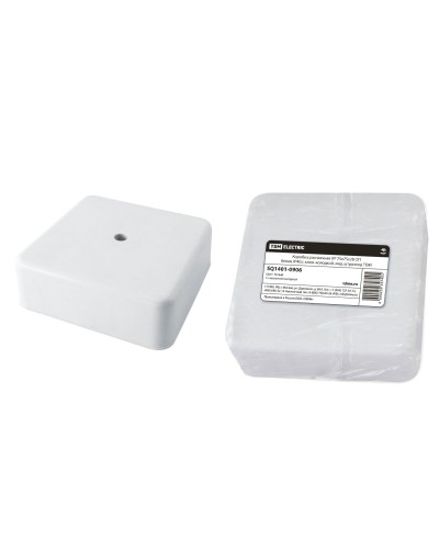 Коробка КР 75х75х28 ОП белая, IP40, с клеммной колодкой (SQ1401-0906). Распаячная коробка. TDM ЕLECTRIC в Абакане