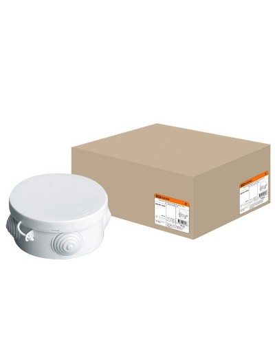 Коробка ОП D85х40мм, крышка, IP54, 4вх. (SQ1401-0502). Распаячная коробка. TDM ЕLECTRIC в Абакане