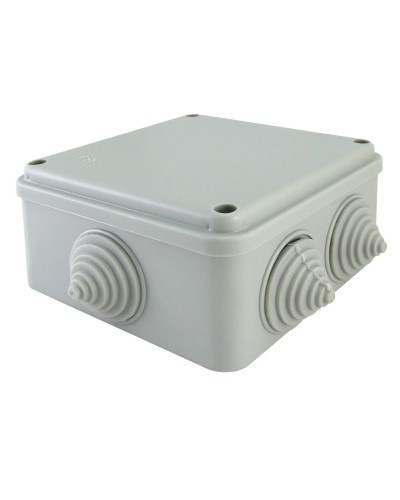 Коробка ОП 100х100х50мм, крышка на винтах, IP55, 6 вх. (SQ1401-1234). Распаячная коробка. TDM ЕLECTRIC в Абакане