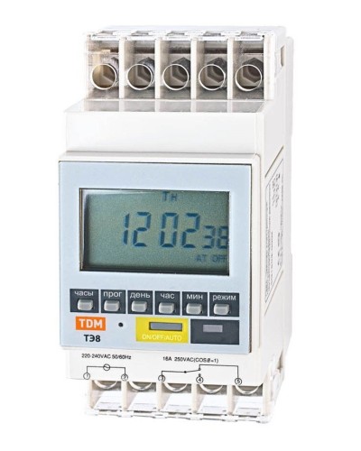 ТЭ8A-1мин/7дн-8on/off-16А-DIN TDM (SQ1503-0002). Таймер электронный. TDM ЕLECTRIC в Абакане