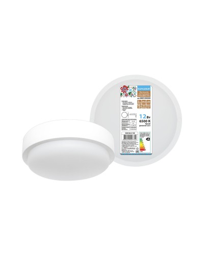 ДПП 3901 12Вт 6500К IP65 белый круг (SQ0366-0140). Светодиодный светильник LED. TDM ЕLECTRIC в Абакане