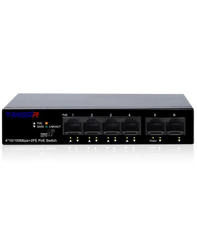 TR-NS1106-60-4POE. Коммутатор с PoE. Trassir в Абакане