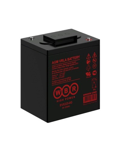 WBR EVX225-6G. Аккумулятор герметичный свинцово-кислотный. WBR в Абакане