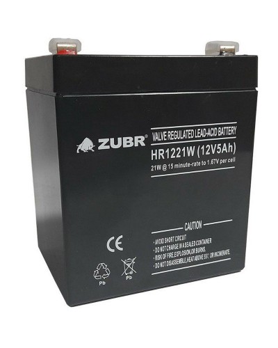ZUBR HR 1221W (12V, 5Ah). Аккумулятор герметичный свинцово-кислотный. ZUBR в Абакане