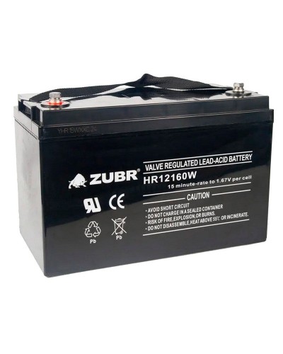 ZUBR HR 12160W (12V, 45Ah). Аккумулятор герметичный свинцово-кислотный. ZUBR в Абакане