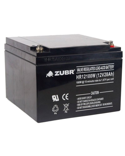 ZUBR HR 12100W (12V, 28Ah). Аккумулятор герметичный свинцово-кислотный. ZUBR в Абакане