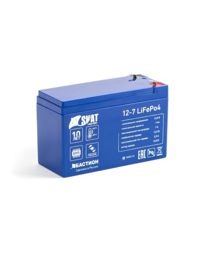 Skat i-Battery 12-7 LiFePo4 (645). Li-Ion аккумулятор. Бастион в Абакане