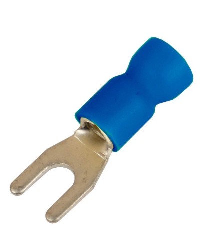 Наконечник вилочный НВИ 1,5-2,5 М4 (D4,3мм) (100 шт) (2B14P-EE-PVC). Наконечник вилочный с изолированным фланцем ПВХ. ДКС в Абакане