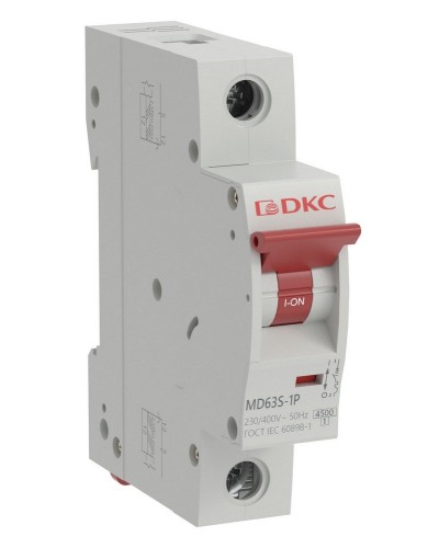 YON max MD63S 1P 50А 4,5кА C (MD63S-1PC50). Автоматический выключатель. ДКС в Абакане