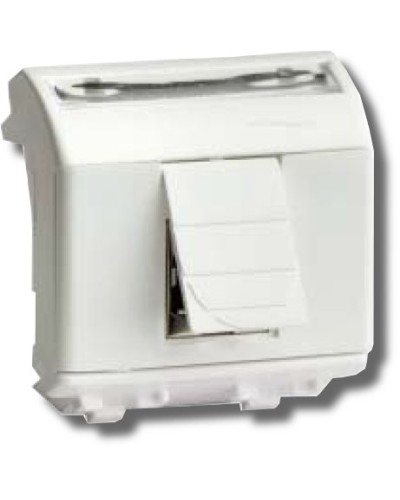 Розетка RJ-45 Brava 2 модуля белая (76655B): Розетка компьютерная с двумя разъёмами в Абакане