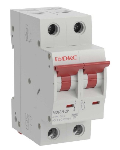 YON max MD63N 2P 20А 6кА C (MD63N-2PC20). Автоматический выключатель. ДКС в Абакане