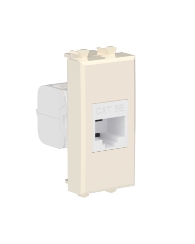 Розетка RJ-45, кат.5E, Avanti, 1 модуль, ванильная дымка (4405661): Розетка компьютерная модульная в Абакане