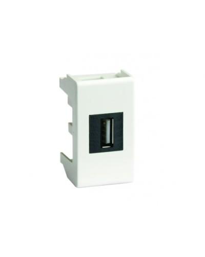 Розетка USB 2.0 Brava 1 модуль слоновая кость (75200S): Розетка USB в Абакане