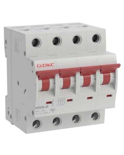 YON max MD63N 4P 20А 6кА C (MD63N-4PC20). Автоматический выключатель. ДКС в Абакане