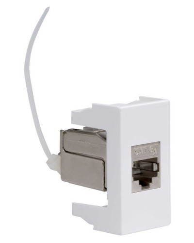 Розетка RJ-45 Viva 1 модуль кат.6A белая (45078). Розетка компьютерная экранированная с одним разъёмом. ДКС в Абакане