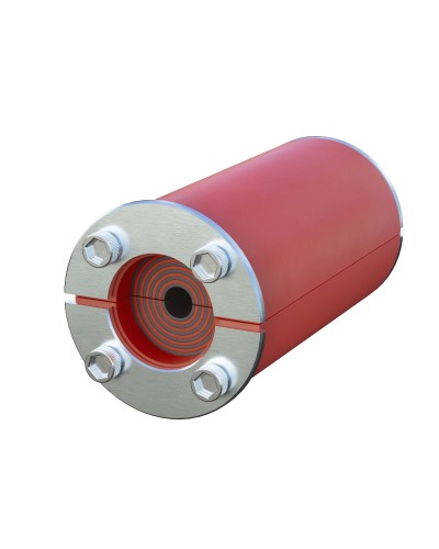 Проходка круглая, нержавеющая, D300х70 мм для кабелей D140-240 мм (DXF311B): Проходка круглая, нержавеющая в Абакане