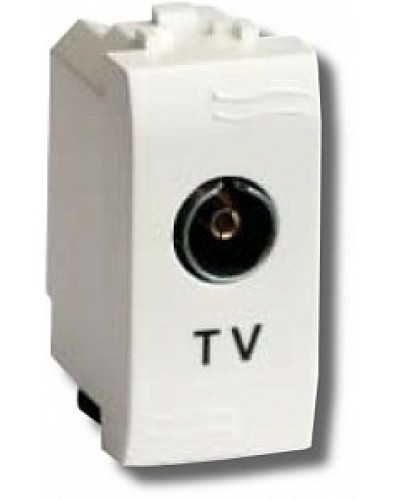 Розетка TV Brava универсальная 1 модуль слоновая кость (75721S): Розетка TV в Абакане