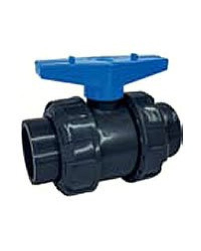 Ecoplast кран шаровый d25 (уплотнение TPV, остальное EPDM) с муфтовым окончанием (49447). Кран шаровый. Экопласт в Абакане