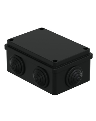 Коробка JBS120 120х80х50, 6 вых., IP55, черная (44008BL-1). Коробка монтажная. Экопласт в Абакане