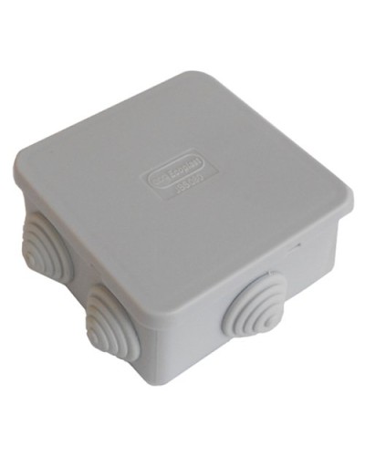 Коробка JBS080 85х85х50, 6 вых., IP44, серая (44066). Коробка монтажная. Экопласт в Абакане