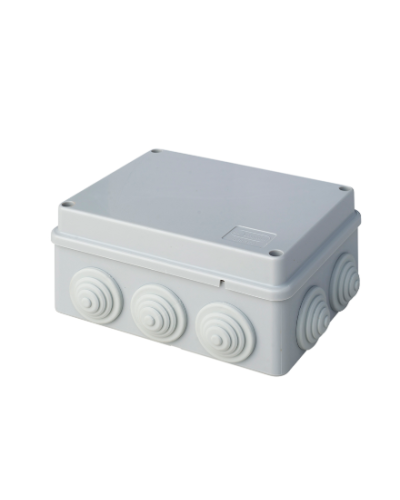 Коробка JBS150 150х110х70, 10 вых., 5P (1,5…6мм²) серая (43029HF-GR). Коробка монтажная, огнестойкая, без галогена. Экопласт в Абакане