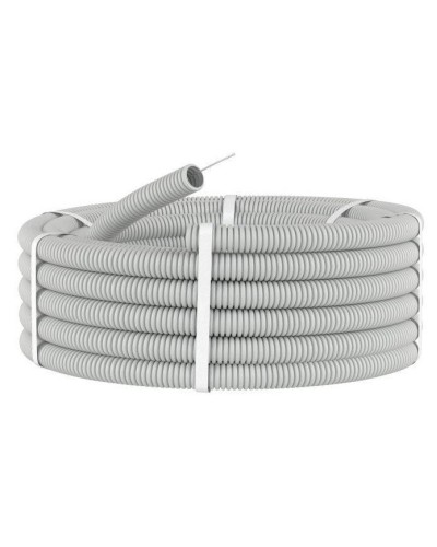 Труба HFFR тяжелая D50, серая (21150HF-GR): Труба гофрированная, с зондом, не распространяющая горение, без галогена в Абакане