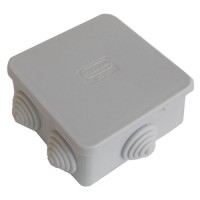 Коробка JBS080 85х85х50, 6 вых., IP44, белая (44066W-1). Коробка монтажная. Экопласт
