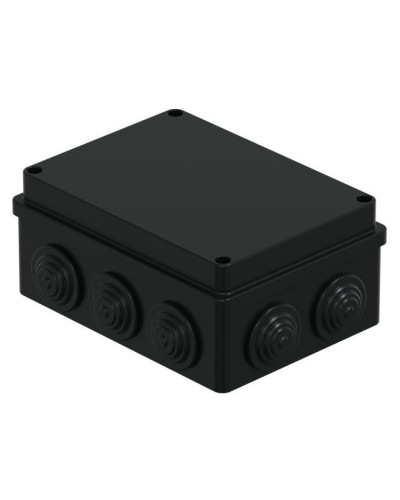 Коробка JBS150 150х110х70, 10 вых., IP55, черная (44009BL-1). Коробка монтажная. Экопласт в Абакане