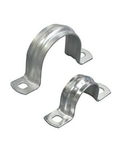 Скоба двухлапковая D50 с двумя отверстиями (50шт) (43650-50): Скоба оцинкованная в Абакане