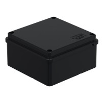 Коробка BJB/JBS100 100х100х55, IP56, черная (44057BL-1). Коробка монтажная. Экопласт