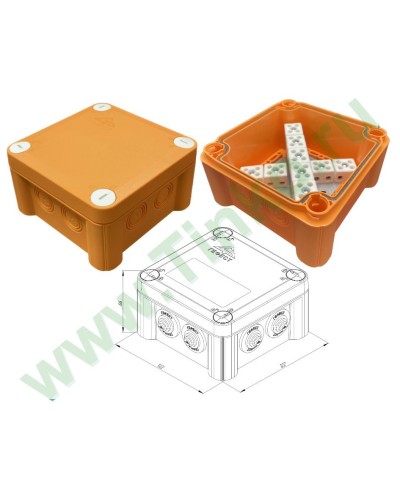 КМ-О-1212(П)(18к)-IP55: Коробка монтажная огнестойкая в Абакане