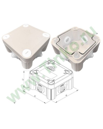 КМ-1010(П)-IP55. Коробка монтажная. Гефест в Абакане