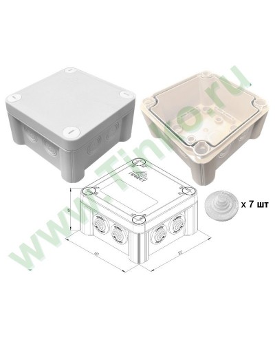 КМ-1212(П)-IP55. Коробка монтажная. Гефест в Абакане