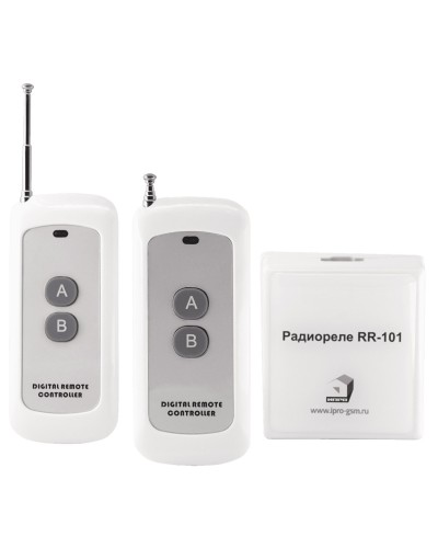 RR-101 + 2 пульта, 250-950 метров, двойное питание 12В и 220В. Комплект радиореле. ИПРо в Абакане
