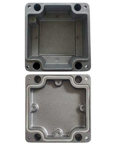 МКС Мороз, глухая, IP66/IP68, серый. Коробка коммутационная металлическая. Магнито-Контакт в Абакане