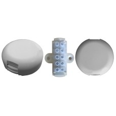 УК-2П с клеммной колодкой, 5 контактов, белый (Магнито-Контакт). Коробка коммутационная для 5х2 проводов. Магнито-Контакт