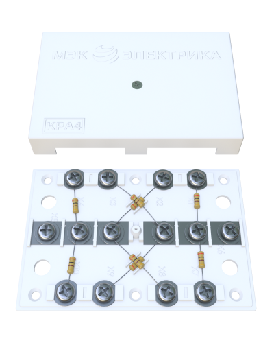 KRA-4 75 Om white (MEC42101). Коробка на 4 абонента. МЭК-Электрика в Абакане