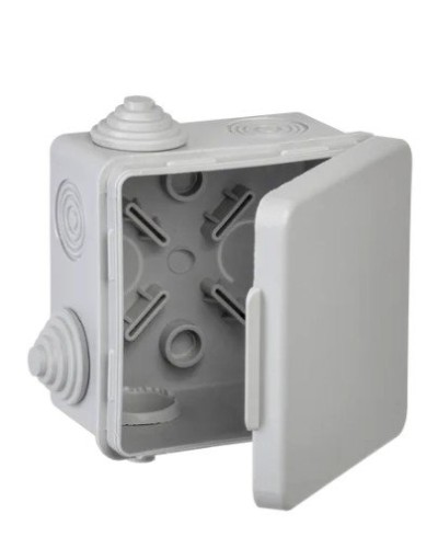 Коробка КМ 80х80х50 GENERICA (UKO31-080-080-050-K03-54G). Коробка распаячная для открытой проводки. GENERICA в Абакане