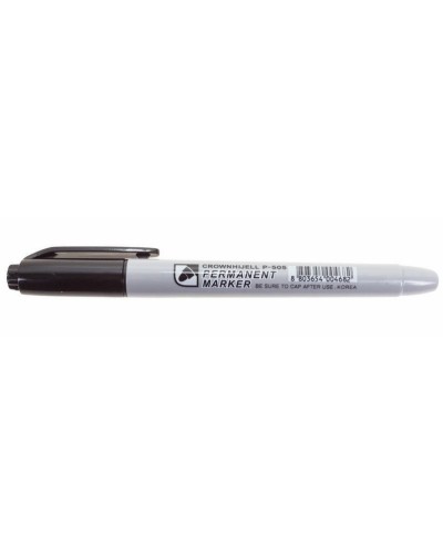 Маркер перманентный Crown «Multi Marker Slim» 2 мм, черный, пулевидный (08-8201): Ручка для маркировки в Абакане