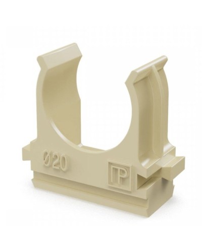 Крепёж-клипса для труб АБС-пластик сосна D20 (100 шт) (PR13.0049). Крепление для труб ПВХ. Промрукав в Абакане