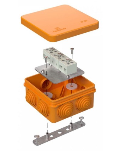 Коробка огнестойкая 80х80х40 (40-0210-FR1.5-6). Коробка огнестойкая для открытой установки. Промрукав в Абакане