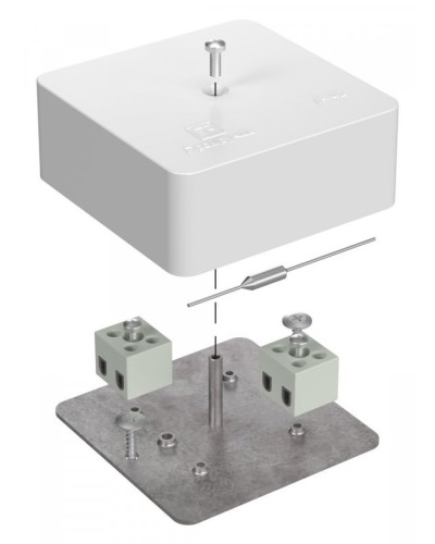 Коробка огнестойкая 75х75х30 (40-0450-FR6.0-4-П). Коробка огнестойкая для открытой установки. Промрукав в Абакане