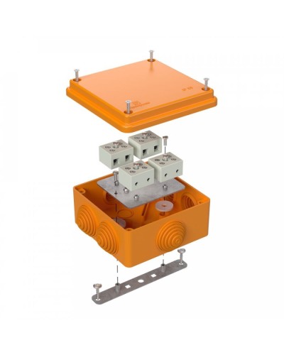 Коробка огнестойкая 100х100х50 для о/п (40-0300-FR6.0-8). Коробка огнестойкая для открытой установки. Промрукав в Абакане