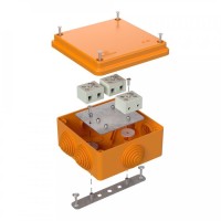 Коробка огнестойкая 100х100х50 (40-0300-FR6.0-6). Коробка огнестойкая для открытой установки. Промрукав