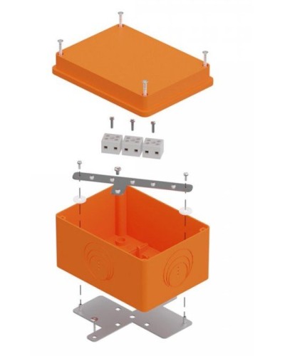 Коробка огнестойкая 150х110х90 E15-E120 для о/п (40-0351-FR6.0-6). Коробка огнестойкая для открытой установки. Промрукав в Абакане